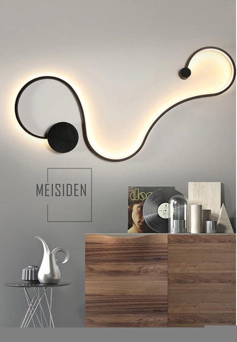 LED Wall Lamp – Modern Dimmable Up & Down Sconce with Remote - Samanta Factory