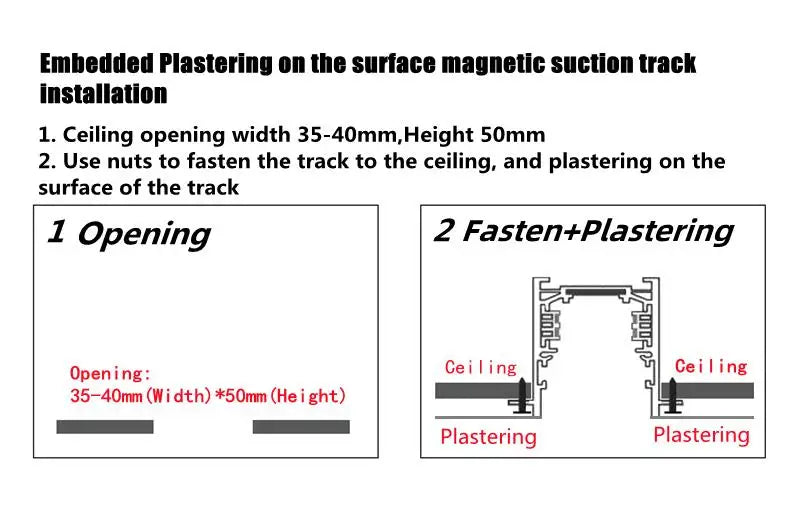 Magnetic LED Track Spotlight – 48V Linear Ceiling Light - Samanta Factory