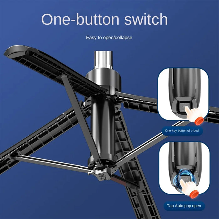 Bluetooth Selfie Stick Tripod – Lightweight 180cm Extendable with Remote for iOS & Android