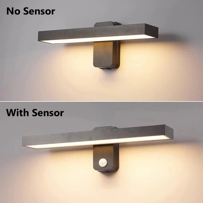PIR Motion Sensor Wall Lamp – Rotatable, Waterproof IP65 Outdoor LED Light for Garden - Samanta Factory