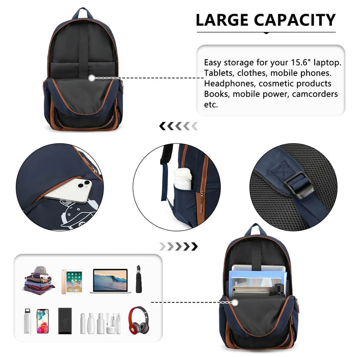 Luminous School Backpack Set – 3-in-1 Glow-in-the-Dark Bag with Laptop Compartment & Accessories