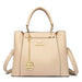 Women’s PU Leather Tote Bag – Fashion Soft Casual Handbag with Zipper Closure - Samanta Factory
