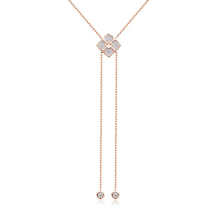 Moissanite Necklace – Full Round-Cut Sparkle in 925 Sterling Silver SF