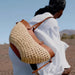 Women's Woven Straw Tote Bag – Large Capacity Beach Handbag & Casual Shoulder Bag SF