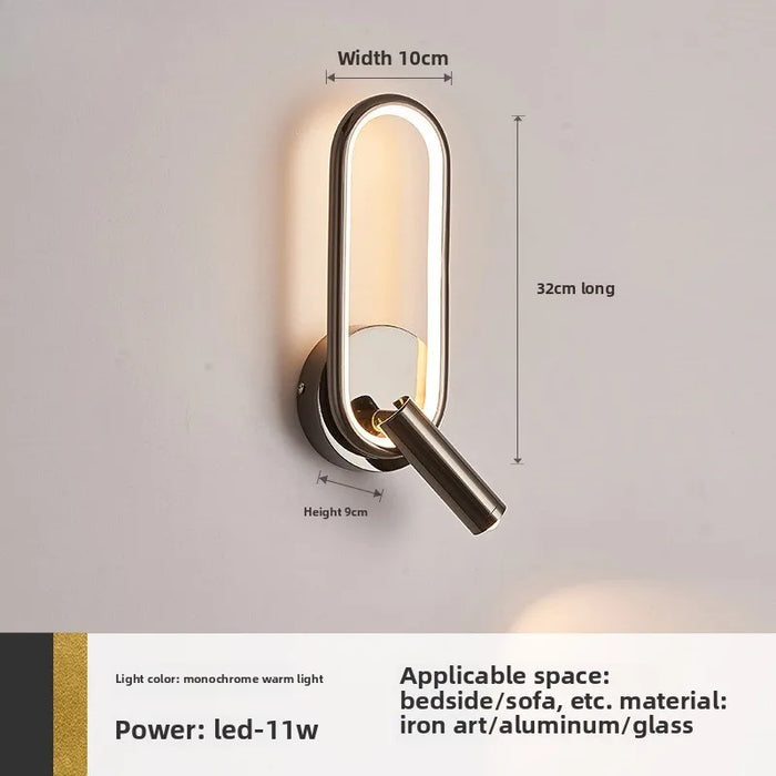 Nordic Style Rotatable Wall Lamp – 350° Adjustable Spot Light for Bedroom & Living Room Décor - Samanta Factory