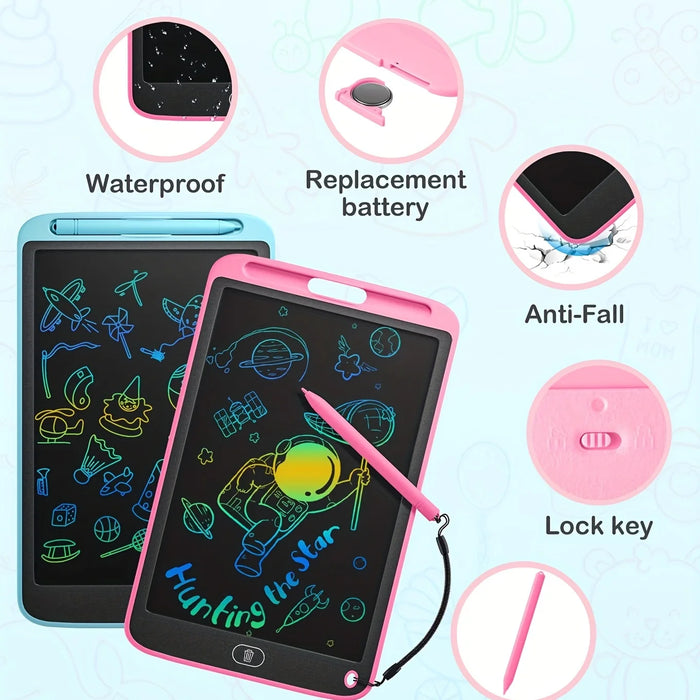 LCD Writing Tablet for Kids – Eye-Protecting Color Screen & Eco-Friendly Reusable Design