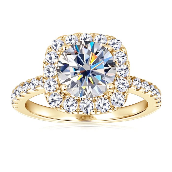 Brilliant GRA-Certified Moissanite Ring for Women with Hypoallergenic 925 Silver