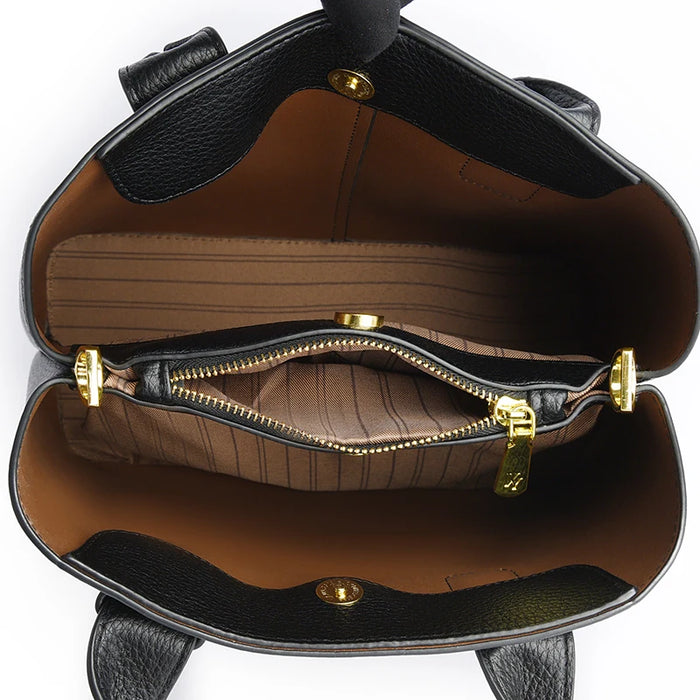 Women’s PU Leather Business Handbag – Saffiano Tote with Adjustable Shoulder Strap