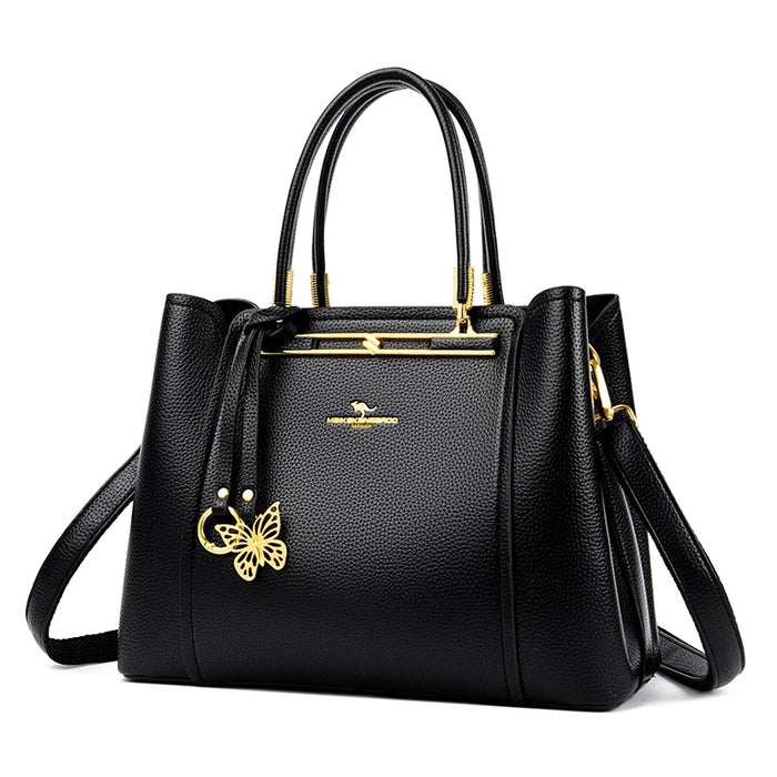 Women’s Tote Bag – Soft Microfiber Leather Casual Handbag with Zipper Closure - Samanta Factory