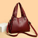 Soft Leather Handbag for Women – Luxury Designer Shoulder Tote, Large Capacity Purse - Samanta Factory