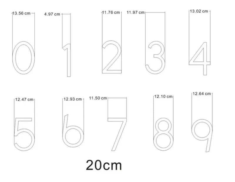 LED House Numbers – Backlit Stainless Steel Address Sign SF