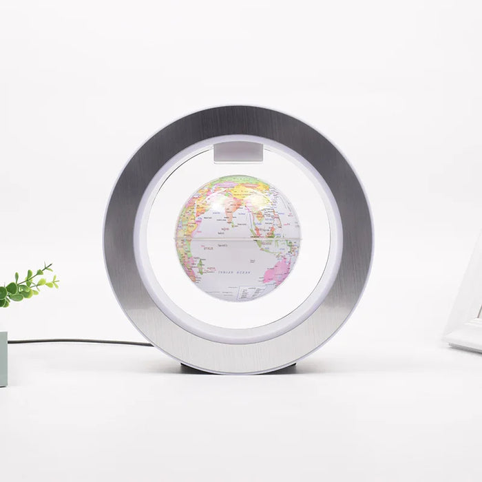 Floating Moon Globe Lamp – O-Type Magnetic Frame with LED Night Light