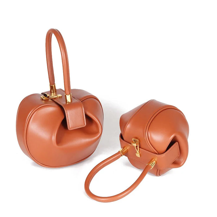 Leather Bucket Bag – Stylish Shoulder Handbag for Women - Samanta Factory