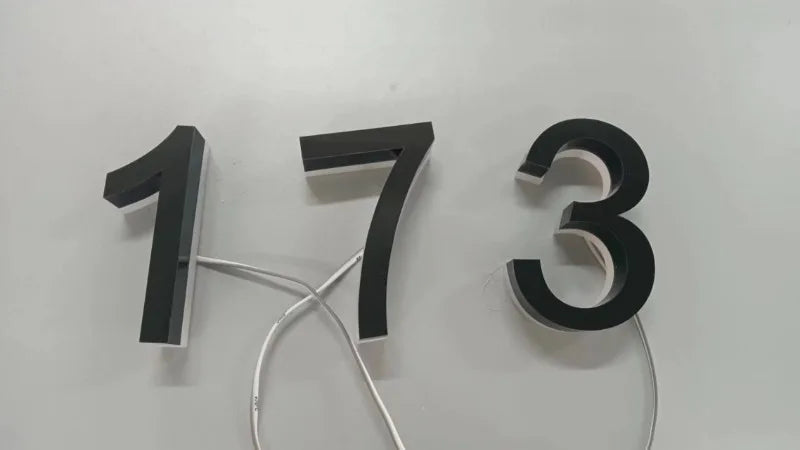 LED House Numbers – Backlit Stainless Steel Address Sign SF