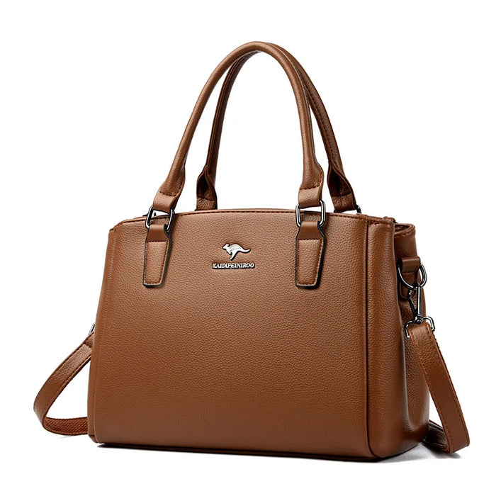 Women’s Vintage Tote Shoulder Bag – Large Capacity Crossbody - Samanta Factory