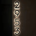 LED House Number Light – Outdoor Waterproof Illuminated Stainless Steel Address Plaque SF