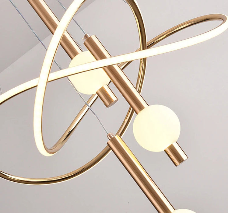 LED Crystal Pendant Light – 3 Color Modes with Remote Dimming SF