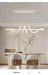 Contemporary Aluminum & Acrylic Pendant Chandelier with Adjustable Brightness & Remote - Samanta Factory