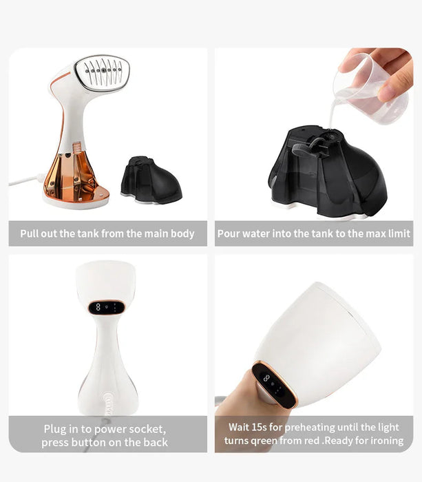 Handheld Steam Brush – 1800W Powerful Garment Steamer Samanta Factory