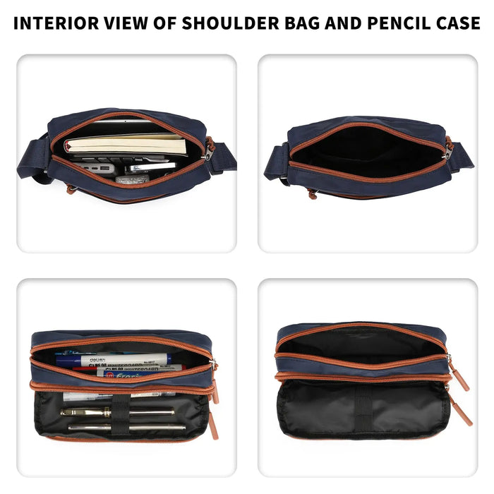 Luminous School Backpack Set – 3-in-1 Glow-in-the-Dark Bag with Laptop Compartment & Accessories