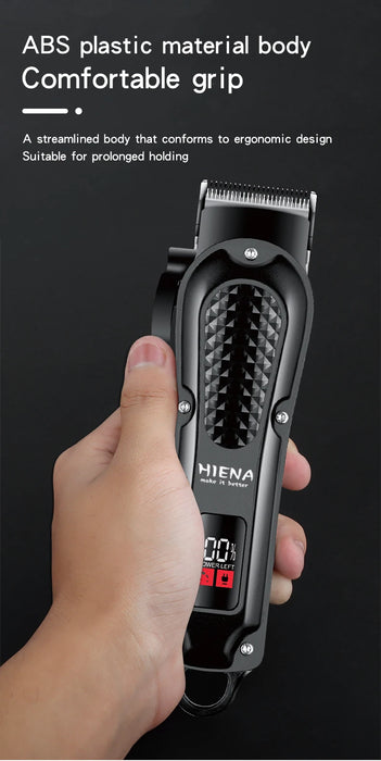Electric Hair Clipper – Rechargeable Stainless Steel Blade with USB Charging & Adjustable Length