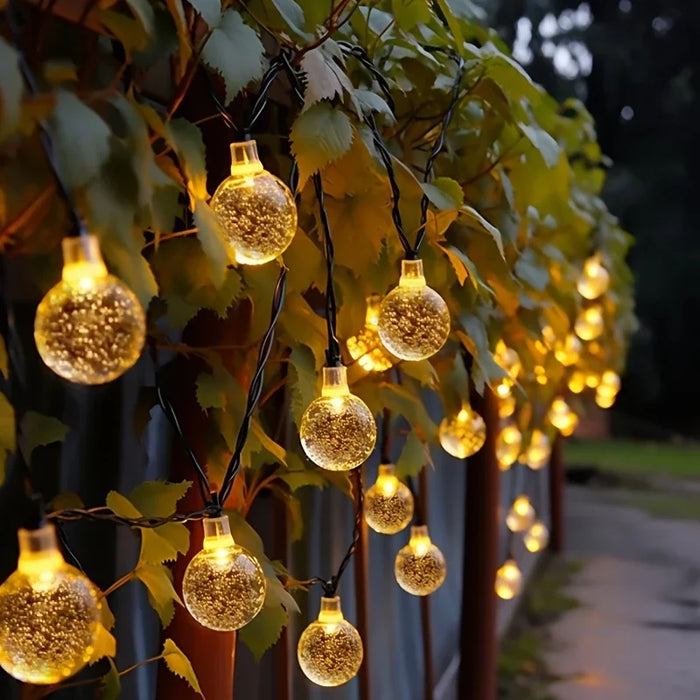10m Solar-Powered LED String Lights – Waterproof Outdoor Holiday & Garden Lighting - Samanta Factory
