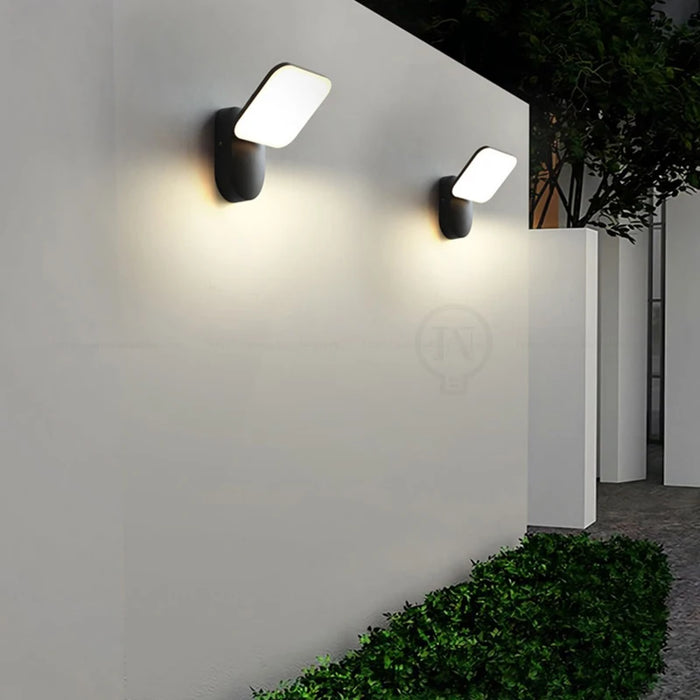 Outdoor LED Wall Lamp with PIR Motion Sensor – Waterproof IP65 12W Aluminum Light for Porch & Garden - Samanta Factory