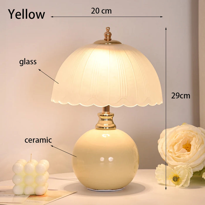 LED Book Light – USB-Powered Ceramic Lamp with Dimmable Color Option