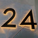 LED House Number Light – Outdoor Waterproof Illuminated Stainless Steel Address Plaque SF