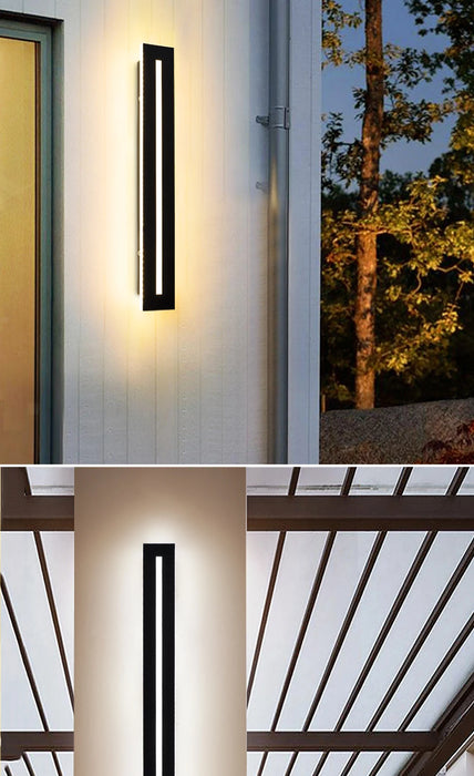 Waterproof LED Wall Sconce – IP65 Long Outdoor Light for Garden & Exterior Decor