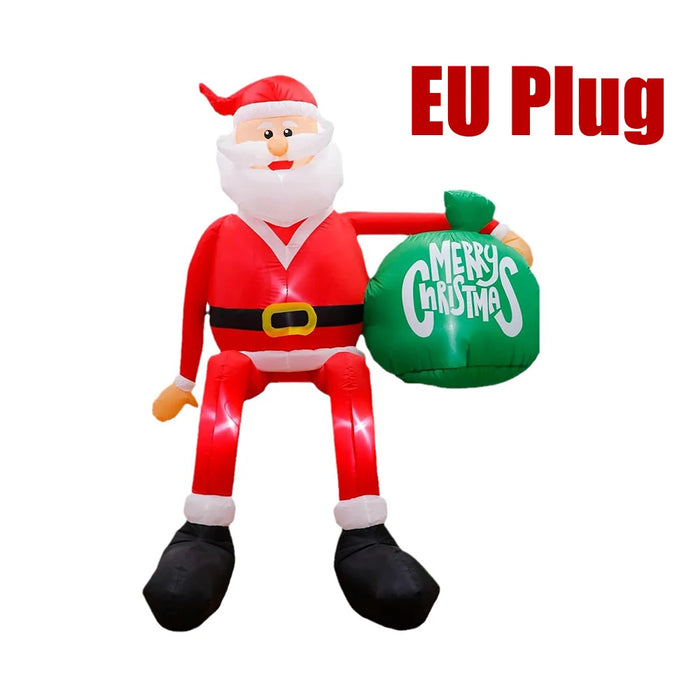 8FT Inflatable Christmas Santa – Outdoor Blow-Up with LED Lights