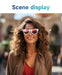 AI Smart Glasses with HD Camera & Translation – Color-Changing Bluetooth Calling Sunglasses SF