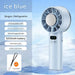 Portable Ice Cooling Handheld Fan – 5200mAh USB Rechargeable High-Speed Mini Fan Sf