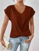 V-Neck Blouse - Casual Elegance for Office & Summer Days - Samanta Factory