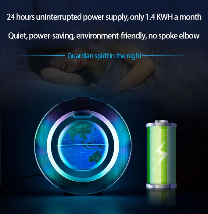 Floating Moon Globe Lamp – O-Type Magnetic Frame with LED Night Light