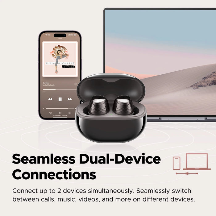 Bluetooth Earbuds – Hi-Res Dual-Driver Audio & 43-Hour Battery Life
