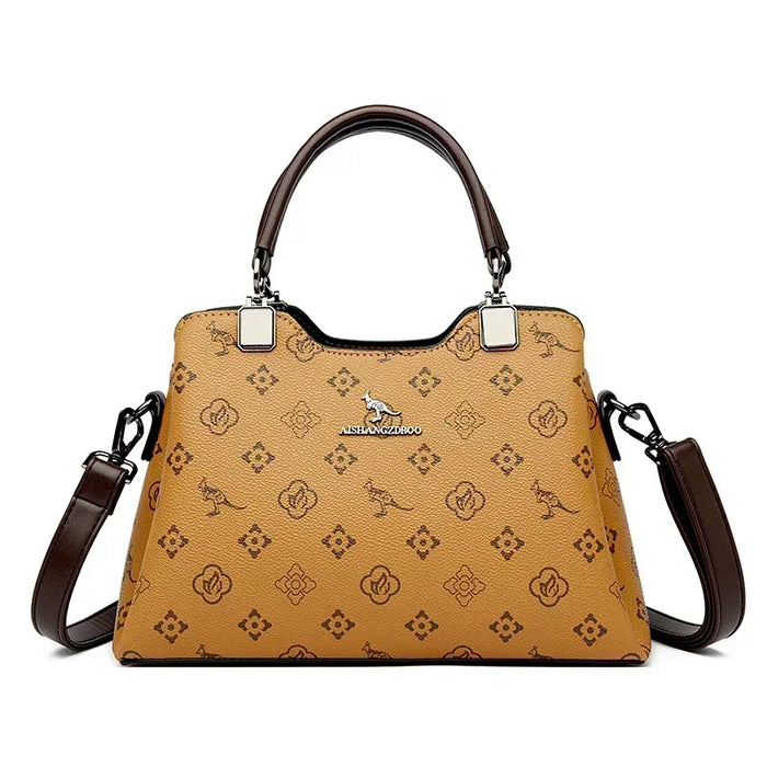 High-Quality PU Leather Handbag for Women – Animal Print Casual Tote, Versatile Fashion Bag - Samanta Factory