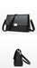 Women’s Genuine Leather Shoulder Bag – Square Ruched Handbag with Hasp Closure - Samanta Factory