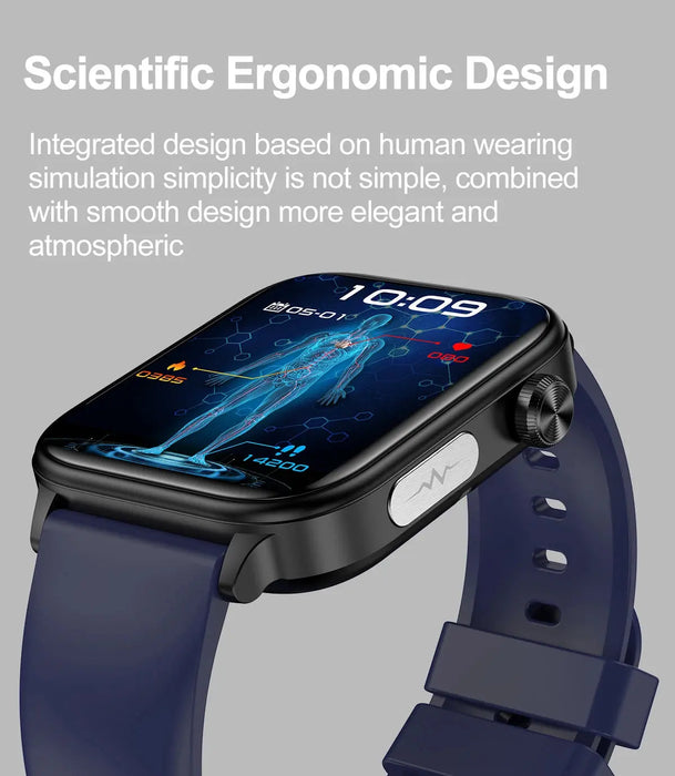ECG Health Smartwatch – AMOLED Display & AI Voice Calling SF