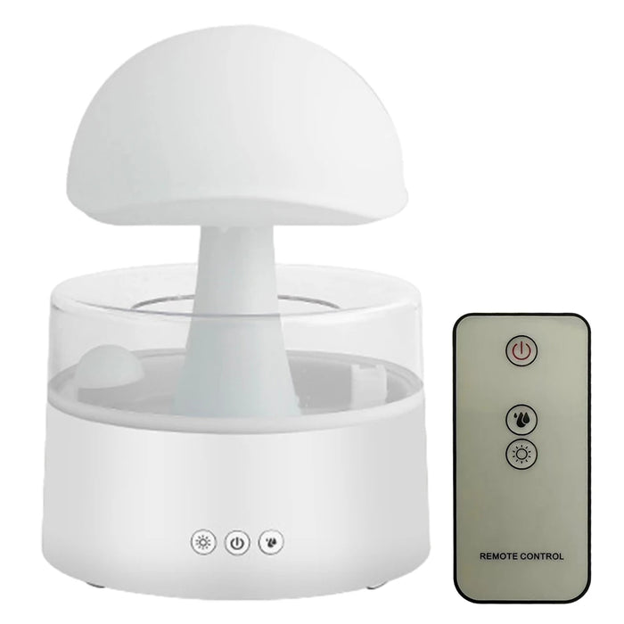 Mushroom Rain Cloud Humidifier – 7-Color LED & Aromatherapy Diffuser for Relaxation & Skin Hydration - Samanta Factory
