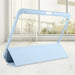 iPad Case with Pen Holder – Trifold PU Leather & Clear Acrylic Hard Back Stand Cover SF
