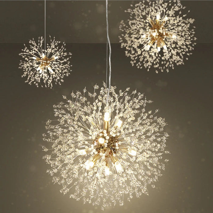Crystal Dandelion Pendant Light – Modern LED Chandelier for Living Room, Restaurant & Bar Samanta Factory