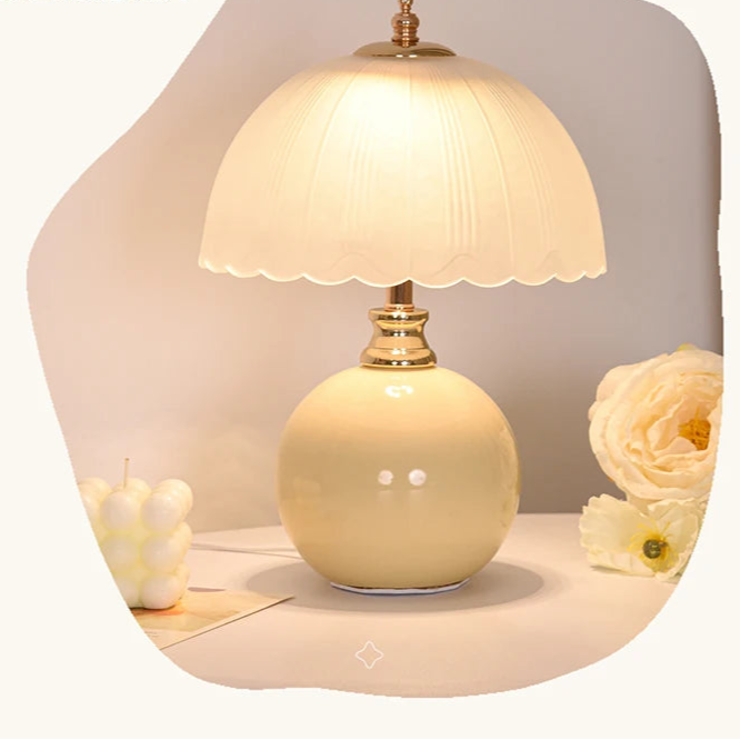 LED Book Light – USB-Powered Ceramic Lamp with Dimmable Color Option