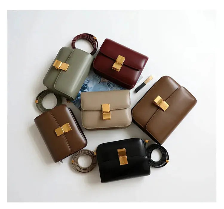 Cow Leather Flap Bag – Soft Shoulder for Women SF