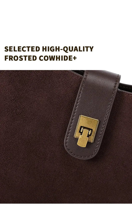 Cow Leather Shoulder Bag – Soft Half Moon Shape SF