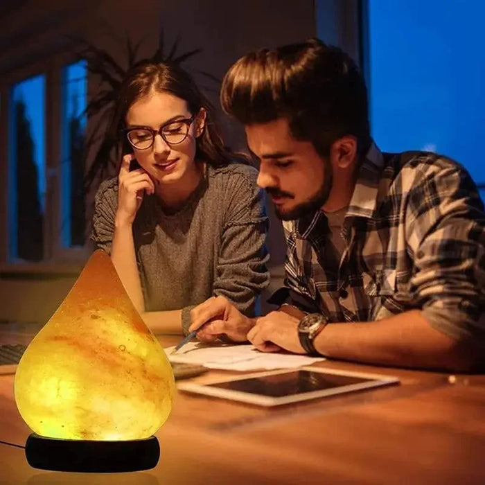 Himalayan Salt Lamp – Color-Changing LED with USB & Natural Air Purification