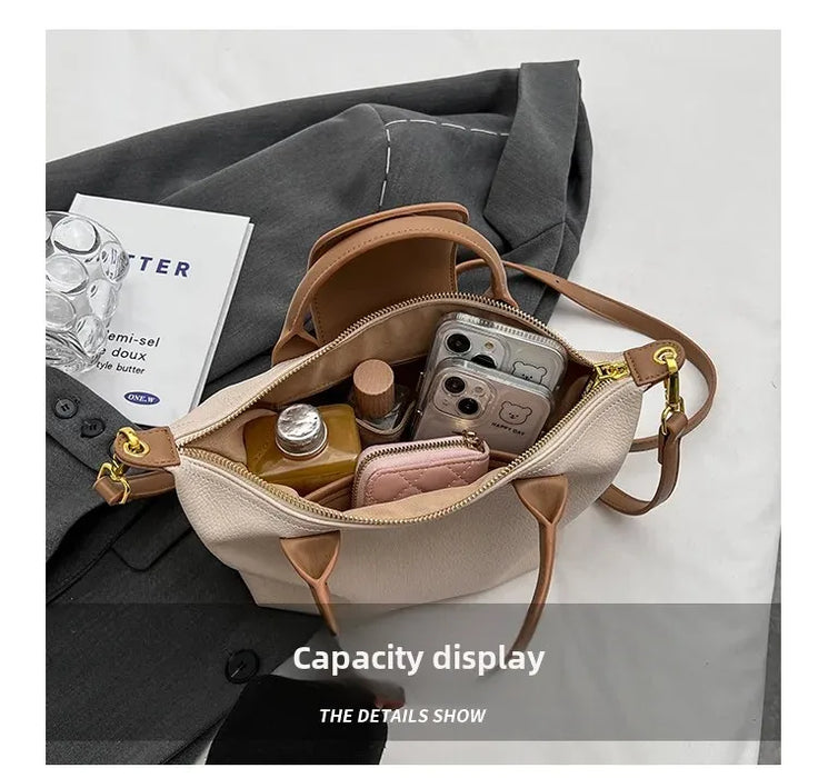 Compact Unisex Barrel-Shaped Crossbody Bag with Modern Flap Design - Samanta Factory