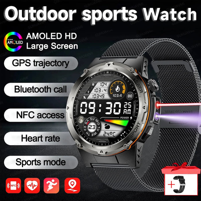 Outdoor Sports Smartwatch – 1.39″ AMOLED, GPS & Swimming Mode SF