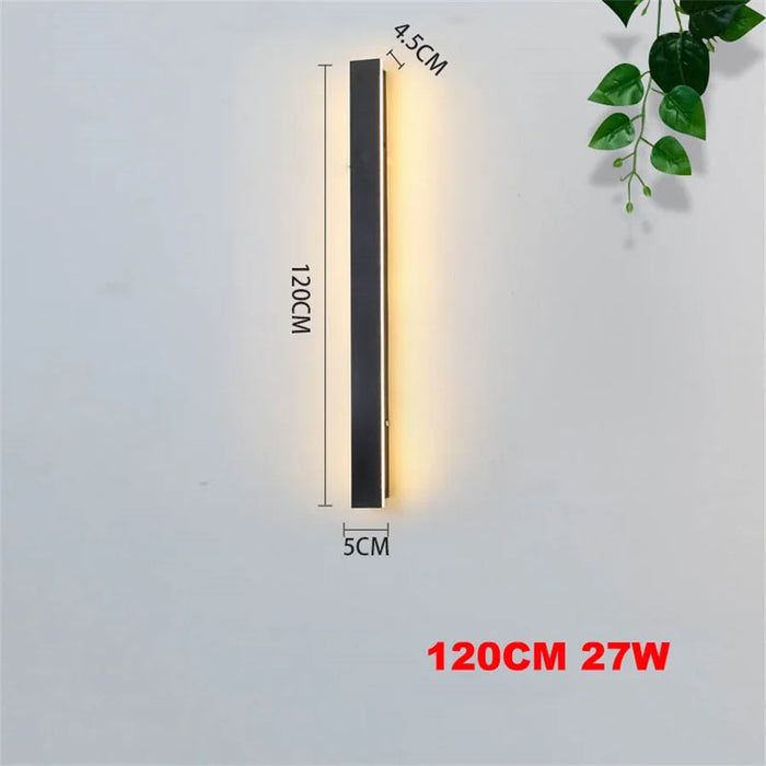 Waterproof LED Wall Light – IP65 Outdoor Strip Lamp for Garden, Patio & Corridor