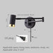 Modern Wall-Mounted LED Lamp – Adjustable Swing Arm with Warm/Cold Light for Bedrooms & Living Rooms - Samanta Factory